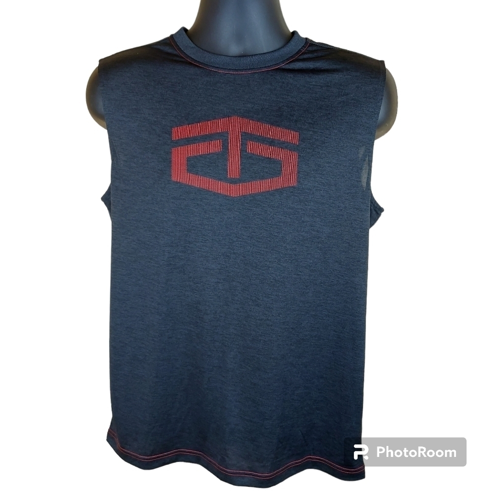 🍄3/50$🍄 TAPOUT sleeveless quick dry athletic men's shirt size Small